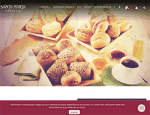 Tablet Screenshot of panaderiasantamarta.com